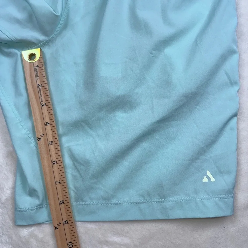 Solfire Peloton Athletic Shorts Men Small Light Blue Reflective‎ Graphic Active